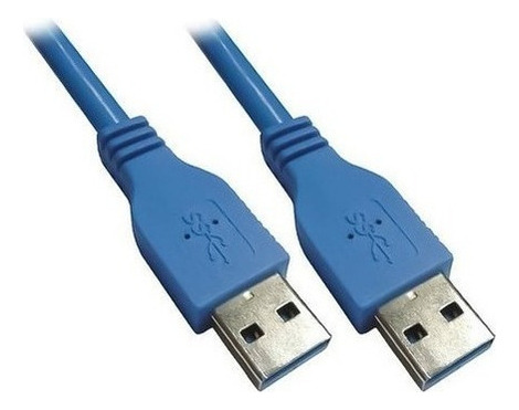 Cable Usb Macho A Macho 3m Usb 3.0 Alta Calidad En Bolsita Color Blanco