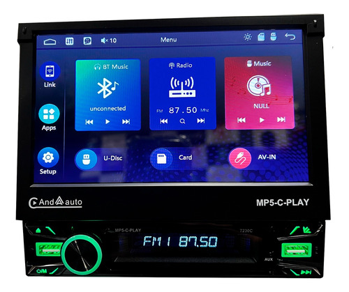 Stereo Rebatible Indash Android Carplay Espejo Xline Rev2 P