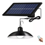 Lampara Led Solar Colgante 120º Con Control 120w 1 Plato