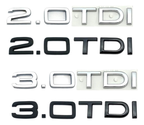 Emblema En Letras Tdi Para Vehculos Marca Volkswagen