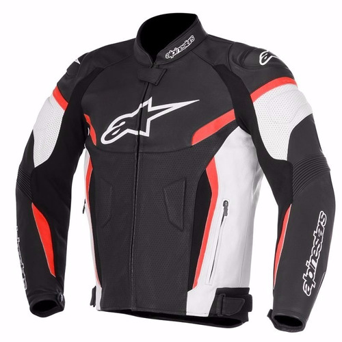 Campera Gp Plus R V2 Airflow Alpinestars Leather Red - Fas