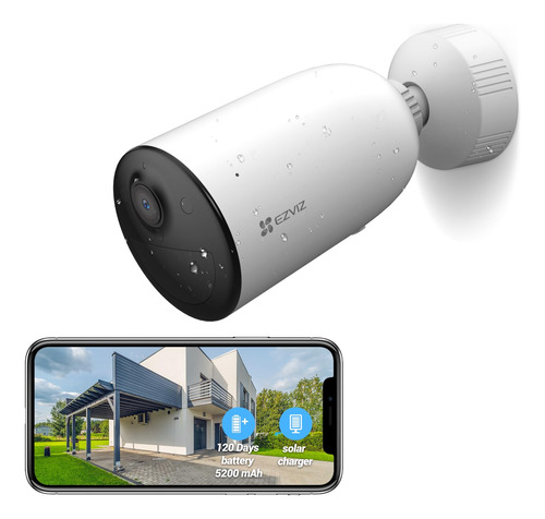 Ezviz Camara Wifi Recargable Inalambrica Para Exteriores, Ba