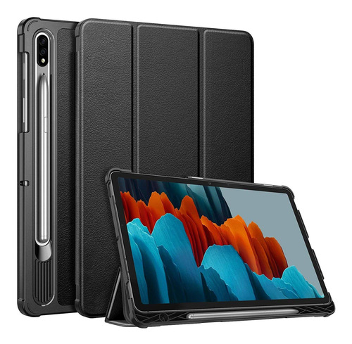 Funda Con Tapa Para Samsung Galaxy Tab S7 De 11 In | Negro