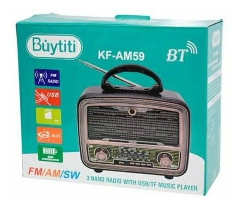 Radio Kf-am59 Buytiti Fm/am/sw/usb/mp3