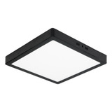 Panel Plafon Led Negro 24w Luz Fria 6000k Lucciola