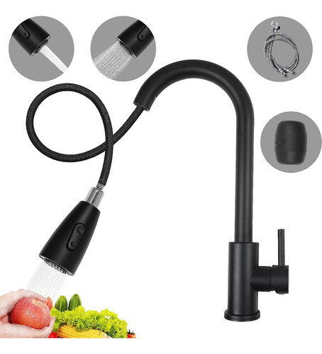 Grifo Mezclador Para Fregadero Flexible Llave De Cocina