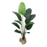 Arvore Planta Bananeira 160cm Premium Real Verde De Varanda