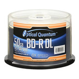 Disco Blu Ray Optical Quantum Bd-r Dl 6x 50gb 50pzs -negro