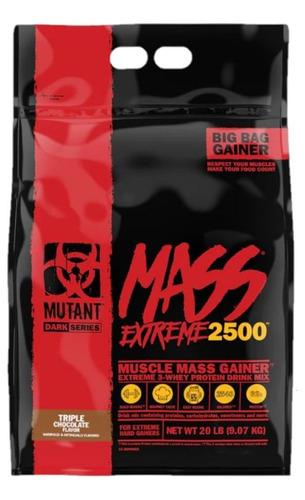 Gainer Mutant Mass Xxxtreme 2500 20lbs Ganador Peso Proteina