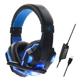 Auricular Gamer Skyway Sonido 7.1 Led Microfono Pc Consola