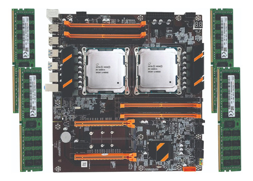 Kit X99 Xeon 2 Proc E5-2680 V4 + Placa Dual + 64gb Ddr4