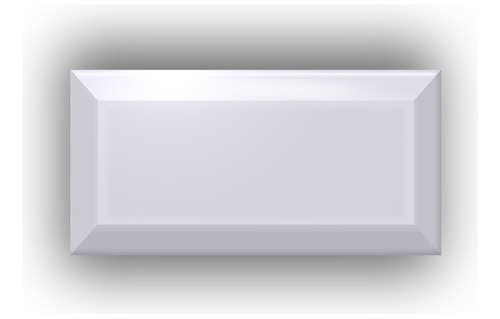 Azulejo Premium Revestimiento Subway Blanco Biselado 7.5x15 