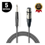 Cabo Original P10 / Canon Xlr Femea Profissional De 5 Metros