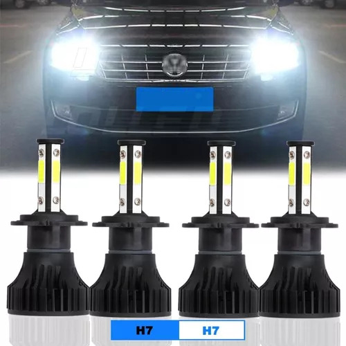 Kit De Foco Led H7 De 4 Lados De 20000 Lm Para Volkswagen 60