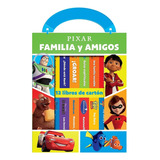 Biblioteca De 12 Libros Cartón Disney Pixar Familia Y Amigos