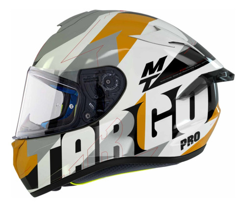 Casco Integral Targo Pro Biger Amarillo Perla Aolmoto