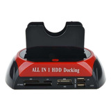 Leitor De Cartão Docking Base Hdd Ide Dual Usb 2.0