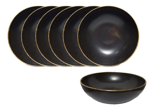 Juego Porcelana Bowl Compotera Set X6 Glaze Cocina 16cm