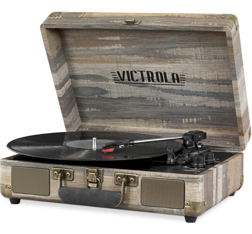 Tocadiscos Vintage Victrola Portatil Bluetooth Vsc-550bt-fsg Color Barco De Granja