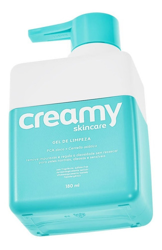 Gel De Limpeza Suave Antioleosidade Creamy Skincare 180ml Momento De Aplicação Dia/noite Tipo De Pele Oleosa