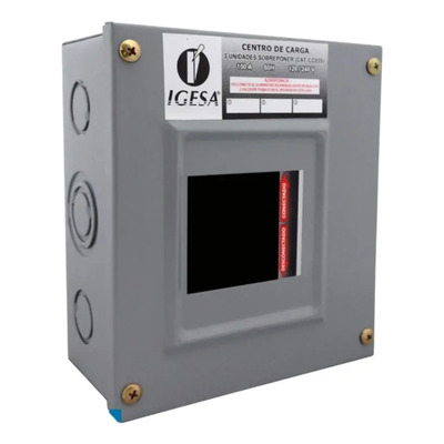 Centro de carga trifásico 3 polos Igesa CC03S 100 Amp 220\u002F127V sobreponer | Envío gratis