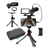 Micrófono De Solapa Movo Usb-c Vlogging Kit Para iPhone 15 -