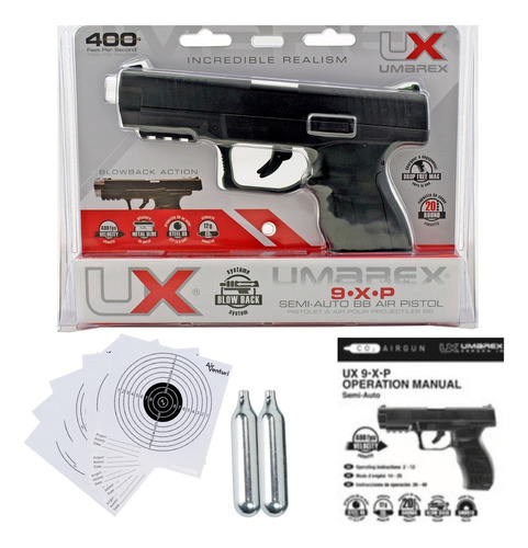 Umarex 9xp Blowback Co2 Tipo Beretta 4.5mm Xchws P