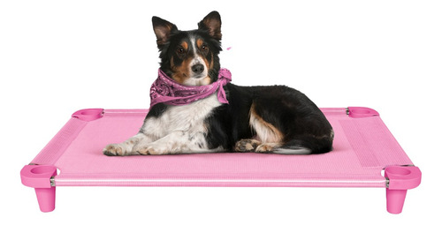 Cama Caminha Para Pets Confortável Higiênica Rosa Acrimet