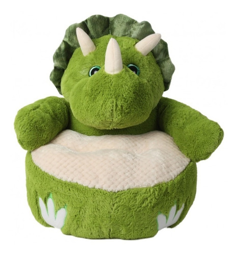 Sofá Triceratops De Peluche Dinosaurio Puff Para Niños 23046