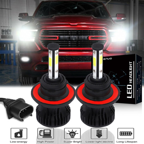 9008 Kit De Focos Led De 4 Lados 6000k 11000lm Para Dodge 99