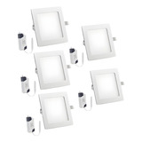 Pack X5 Foco Plafon Techo Lampara Cocina Led Embutidos 24w