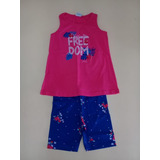 Conjunto Infantil Verão Feminino Freedom Malwee C/berm Est 