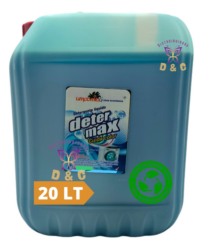 Detergente Liquido Ropa Color Biodegradable Determax  20 Lt.