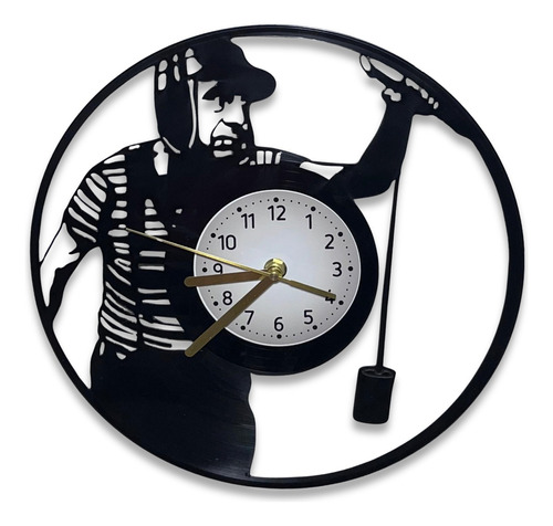 Reloj De Pared El Chavo Disco Vinilo Vintage Calado Laser 