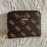 [ready Stock] Cartera Guess Con Cremallera Corta Para Mujer