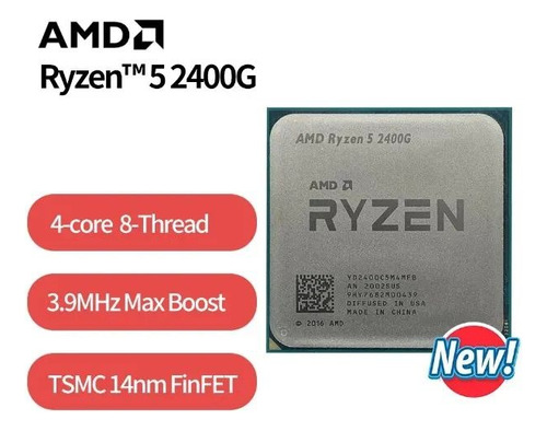 Processador Amd Ryzen 5 2400g 3.6ghz Am4 Gamer Box Cooler