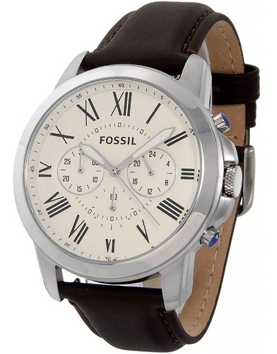 Relógio Fossil Masculino Grant Design Sofisticado Aço Inox  