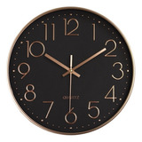 Reloj De Pared Silencioso De Plástico De 12 Pulgadas Reloj