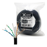 50 Mts Cable Utp Xcase Cat.6 Forro Negro De 8 Hilos 0.50mm 