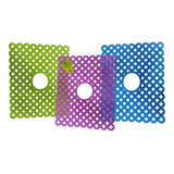 2 Tapete Para Tarja De Plástico Flexible Colores Surtidos