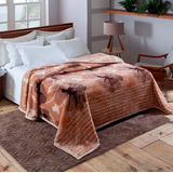 Cobertor Dyuri Jolitex Casal 1,80m X 2,20m Cor Nilo Desenho Do Tecido Florido
