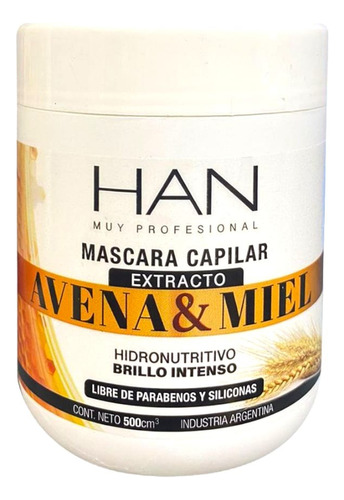 Han Baño De Crema Avena Y Miel Apto Método Curly X 500gr