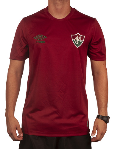 Camisa Fluminense Masculina Umbro Basic 2 Original Bordô 