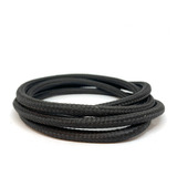Cable Textil Vintage 2x0.50mm Color Negro Liso Pack X10mts
