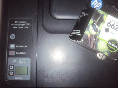 Impressora Hp 2516 + Cart. Hp 662xl (preto/lacrado) + Papel