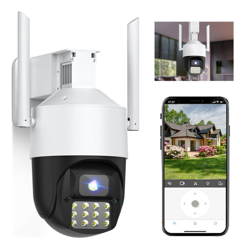 Cámara Binocular De Seguridad Exteriore Wifi Vigilancia 5mp