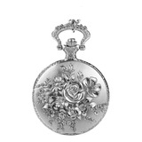 Boshiya Reloj De Bolsillo De Cuarzo Con Cubierta De Flores R