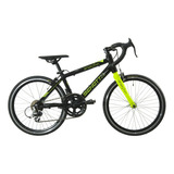 Bicicleta R20 Ruta Benotto Sportina 14v Aluminio Negro Verde