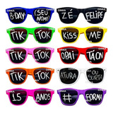 100 Oculos Balada Escuro Sol Frase Personalizada Colorido