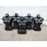 Gancho Silueta Plastico Ropa Dama Busto Grande 3 Pzs Negras